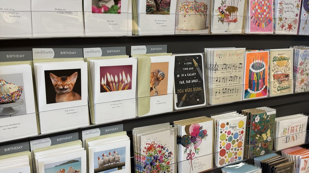 The Japanese Stationery Wall at Gugu Gifts: Stamps, Ink, and Pens in Terrell